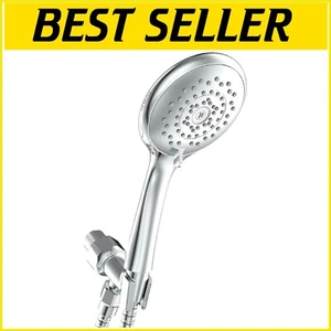 Luxurious Chrome Handshower 1.5 GPM - 5 Settings for A Perfect Shower Experience - Picture 1 of 9