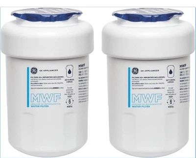 2-Pack Genuine GE MWF Refrigerator Fridge Water Filters New Factory Sealed  - Image 1 of 4