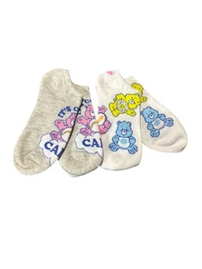 NEW adult novelty ankle socks one size 2 pairs care bears - Picture 1 of 1