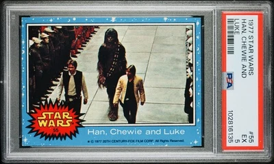 Han, Chewie and Luke 1977 Star Wars #55 PSA 5 - Image 1 of 3