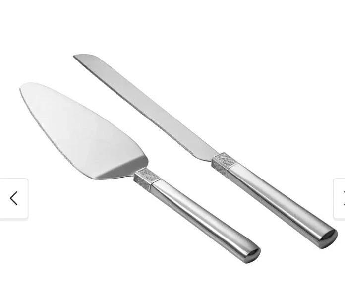 Conjunto de faca e servidor Waterford Lismore prata diamante bolo. Novo!! Casamento! - Imagem 1 de 4