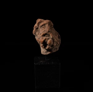 Fragment of a Terracotta Bearded Man Head - Picture 1 of 7