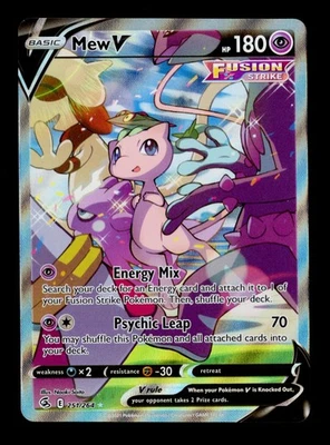 Mew V (Alternate Full Art) Ultra Rare SWSH08: Fusion Strike 251/264 NM - Image 1 of 2