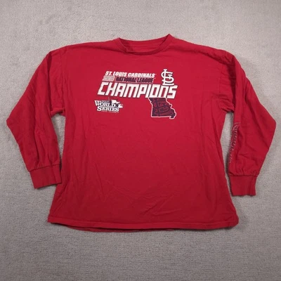 St. Louis кардиналов рубашка мужская 2XL MLB 2013 World Series чемпионов длинным рукавом - Изображение 1 из 4