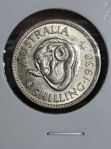1938 australian shilling coin UNC - Picture 1 of 3