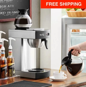New Avantco Commercial Coffee Maker Machine 2 Pot Warmer Pourover 12 Cup Brewer - Picture 1 of 12