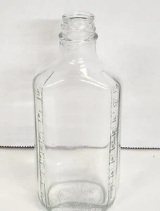Botella de vidrio transparente vintage DURAGLAS en relieve 3 i boticario medicina  - Imagen 1 de 9