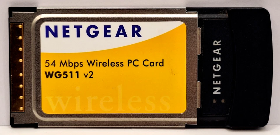 Netgear WG511 v2 54Mbps Wireless PC Card for Laptop *UNTESTED* - image 1 of 4