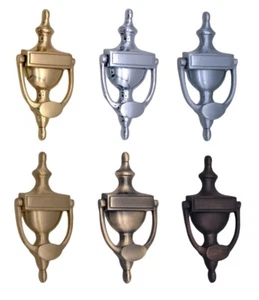 "Llamador de puerta de madera estilo urna victoriana perno de latón liso a través de UPVC - 6"" u 8" - Imagen 1 de 20