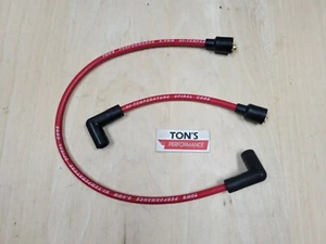 Ton's Harley Davidson Big Twin 84-98 FXD Dyna Softail 8mm Spark Plug Wires Red - Picture 1 of 1