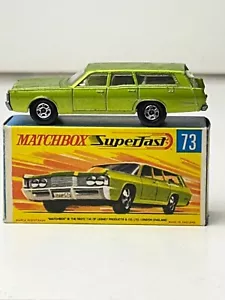 Matchbox Superfast No. 73 Mercury Station Wagon & Dogs with Original Box, Nice - Picture 1 of 21