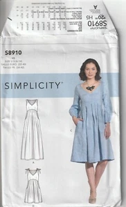 Simplicity Sewing Pattern 8910 Miss Dress with Sleeve & Length Variations 6-14 - Picture 1 of 2