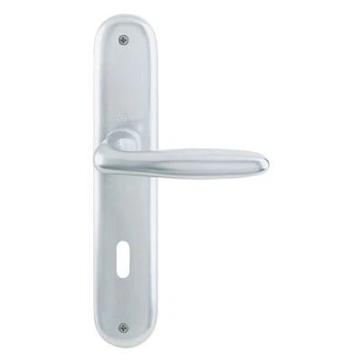 Hoppe Verona Aluminium natur F1 1510/273P Langschildgarnitur BB OB PZ WC WG