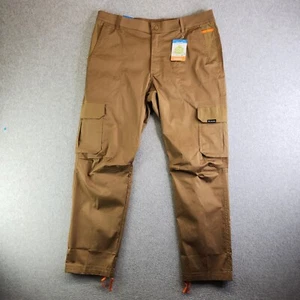 Columbia Pants Mens 38x32 Landroamer Twill Cargo Articulated Parachute Work New - Picture 1 of 18