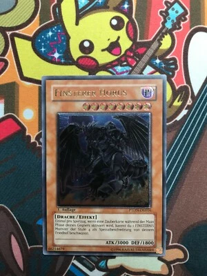 Finsterer Horus Ultimate Rare 1.Auflage PTDN-DE016 deutsch Yu-Gi-Oh! Karten NM - Bild 1 von 3
