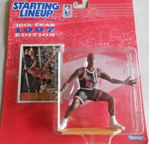 Starting Lineup 1997 DENNIS RODMAN W / Red Hair Kenner BULLS New! - Picture 1 of 4