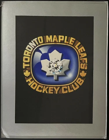 Vintage 1990's Toronto Maple Leafs Original Jostens Art Ring Design NHL Hockey Cover