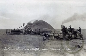 Conjunto de trilla Eichorst cerca de Redvers Sask CA © 1910 Reimpresión de Scan 8X11 inc - Imagen 1 de 1