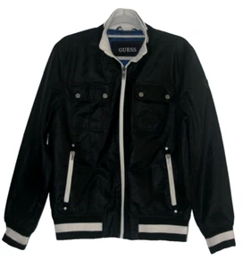 Guess Men's Black Baseball/ Bomber Jacket Size M - Picture 1 of 11
