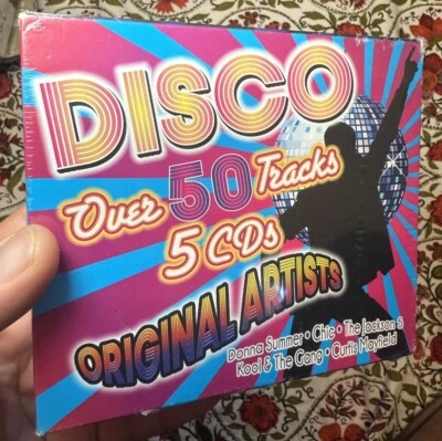 Disco 5 CD Set Over 50 Tracks Original Artists Sealed Brand NEW - Image 1 of 4