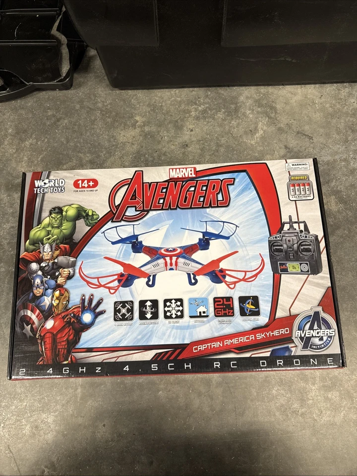 Marvel Avengers Capitán América Skyhero Micro RC Drone 4.5 Canales 2.4GHz Nuevo Foto 1 de 2