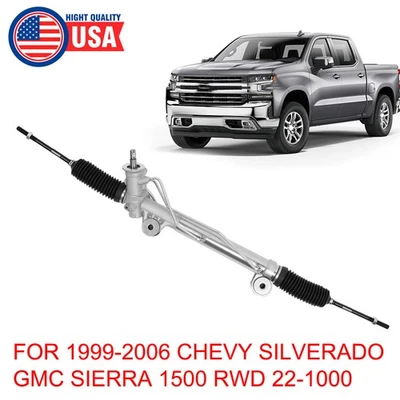 Power Steering Rack and Pinion For Chevy Silverado GMC Sierra 1500 1999-2007 2WD - Image 1 of 4