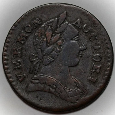 1787 Vermont Colonial Copper (RR-13), Corrosion Removed - Image 1 of 4