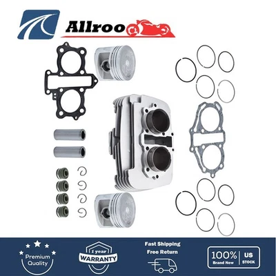 ✅ Conjunto de cilindro de motor para Honda Rebel 250 CMX250 junta de pistón de repuesto Foto 1 de 4