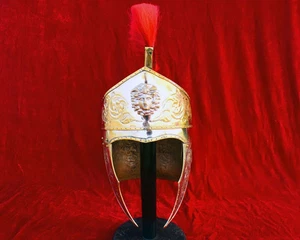 18 Gauge Roman Praetorian Helmet Brass SCA, LARP, Reenactment Roman Helmet Armor - Picture 1 of 5