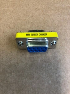 Mini 9 Pin seriell RS232 Adapter Buchse auf Buchse Geschlecht Changer Konverter - Bild 1 von 1