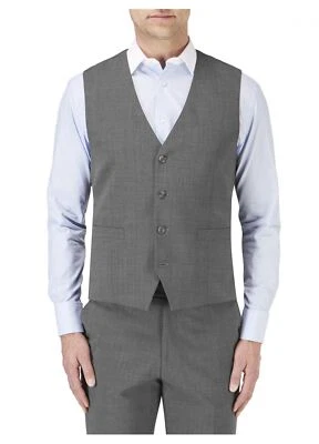 Skopes Hombres Traje Cintura Abrigo de Lana Darwin Gris en Talla 36 A 62 S/R / L - Imagen 1 de 4