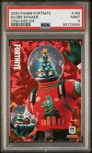 2020 Panini Fortnite Cracked ICE #158 GLOBE SHAKER PSA 9 USA ๐บ๐ธ Print - Picture 1 of 2