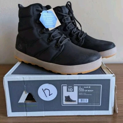 Mens Kamik Ezra Winter Outdoor Lace Up Boots Alpine Design Vibram Black Sz 10 - Image 1 of 4