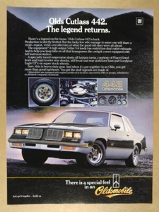 1985 Oldsmobile Olds Cutlass 442 stampa vintage annuncio - Foto 1 di 1