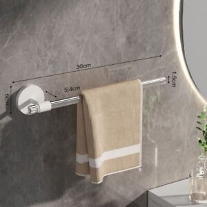 Clear Acrylic Towel Bar Wall Mount for Bathroom Towel Hanger Single Base