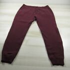 Abercrombie & Fitch Pants Mens Extra Large Red Burgundy Joggers Sweatpants 36x27