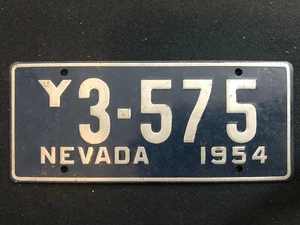Targa mini bicicletta in latta General Mills Wheaties 1953-54 - Nevada - Foto 1 di 2