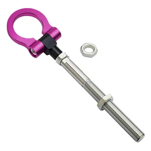 Folding Purple Screw On Tow Hook for Subaru WRX STI Impreza Outback ,Scion FR-S - Picture 1 of 10