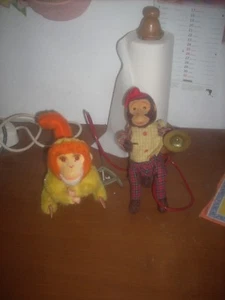 RARE 2 scimmiette  pupazzi vintage  1 original carl made in germany leggi.... - Picture 1 of 2