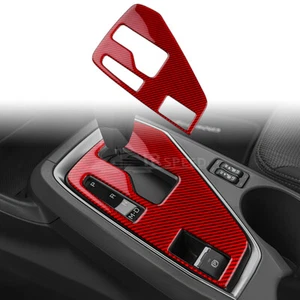 Cubierta de consola de cambio de marchas roja pegatina de fibra de carbono para Subaru Impreza 2024-2025 - Imagen 1 de 9