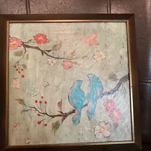 Stampa artistica Love Birds incorniciata - Foto 1 di 3