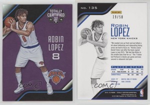 2015-16 Panini Totally Certified Mirror Purple /50 Robin Lopez #135
