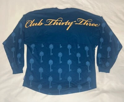 Club 33 Disneyland Spirit Jersey XLARGE Blue Gold Key 2025 - BRAND NEW - Image 1 of 4