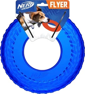 Nerf Dog Tire Flyer, 10-Inch Lightweight Flying Disc Fetch Toy for Dogs - Picture 1 of 5