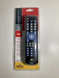 RCA 3 Device Backlit Universal Remote Black - Picture 1 of 17