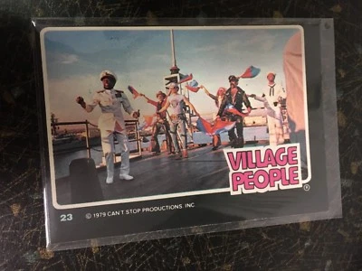 THE VILLAGE PEOPLE 1979 BAND PHOTO DONRUSS ROCK STARS SERIES CARD 23 NEAR MINT  - Image 1 of 2