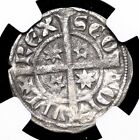 SZKOCJA. Aleksander III. 1249-1286. Srebrny młotkowany grosz, detale NGC VF