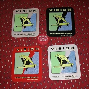 VISION STREET WEAR Tom Groholski PRO model all 4 colorways Skateboard sticker - Picture 1 of 1