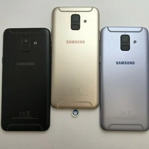 Genuine Samsung A6 2018 A600 Rear Back Battery Cover Housing Case camera Lens - Picture 1 of 5