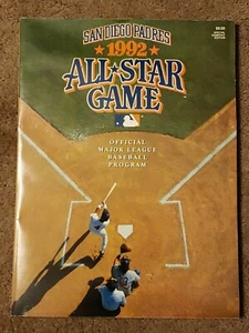 MLB All Star Game 1992 (San Diego Padres) Official Major League Baseball Program - Picture 1 of 6